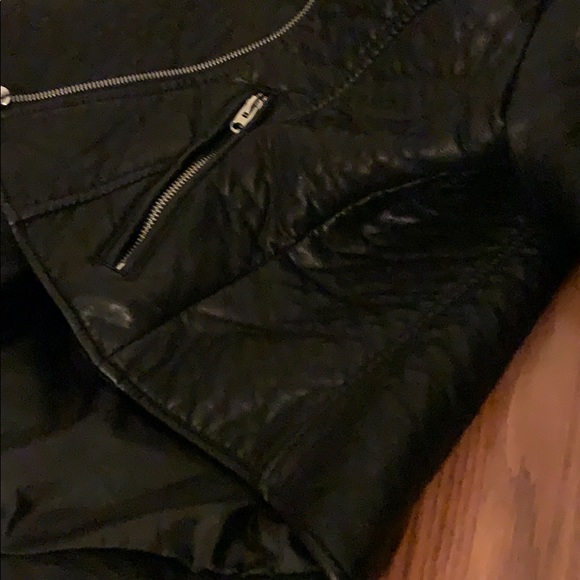 Vegan Leather Biker Jacket - Picture 10 of 11